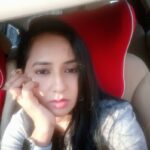 Ishika Singh Instagram - Pensive 🤔 during the traffic jams ... #trafficjams #pensivemood #pensively #whattodowhenbored #trafficjamselfie