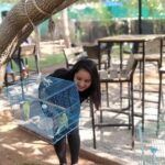 Ishika Singh Instagram - Can’t resists myself from adoring these little and cute birdies ... sad to see them caged ! Rabbit was so adorable but couldn’t take any pics . #animallovers #birdlover #dayoutwithfriends #muchneededbreak