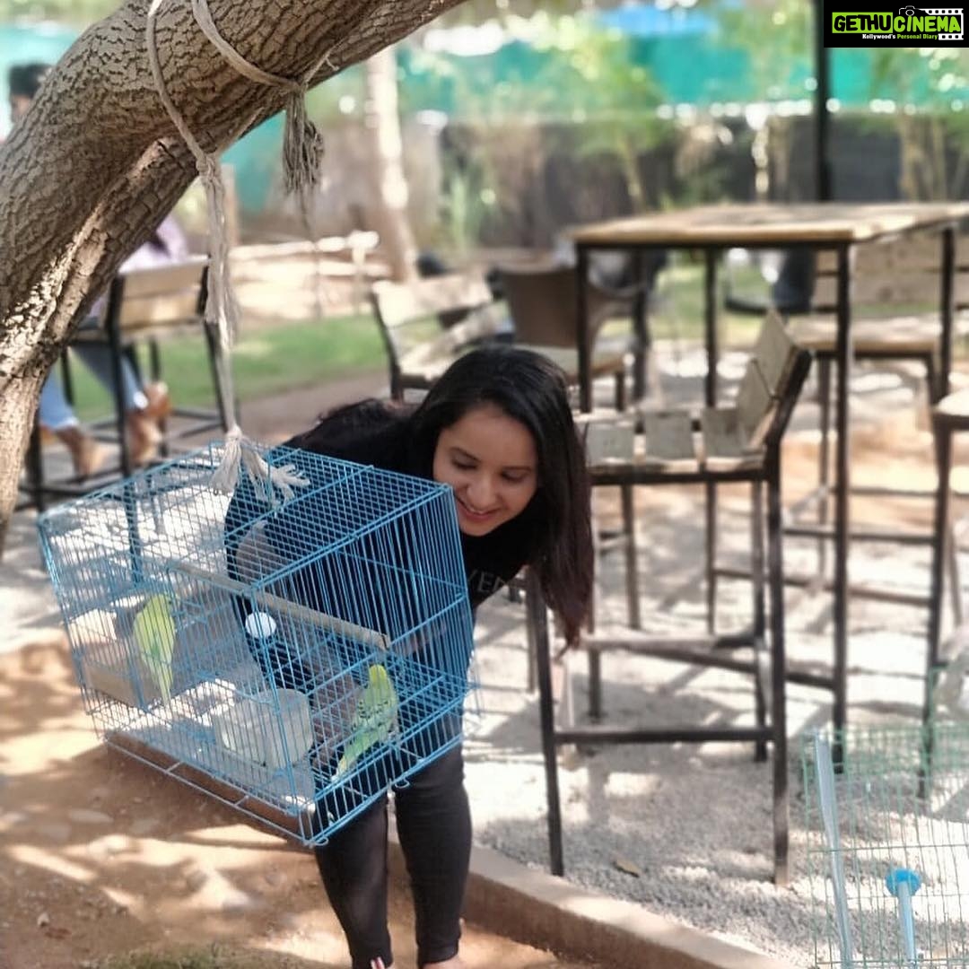 Ishika Singh Instagram - Can’t resists myself from adoring these little and cute birdies ... sad to see them caged ! Rabbit was so adorable but couldn’t take any pics . #animallovers #birdlover #dayoutwithfriends #muchneededbreak