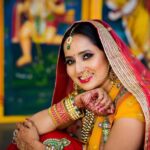 Ishika Singh Instagram - Traditional attire #actorslife #shooting #actorathlete #actoratwork #bridalshoot #bridalmakeup #lovemywork #shooting #shootingtimes