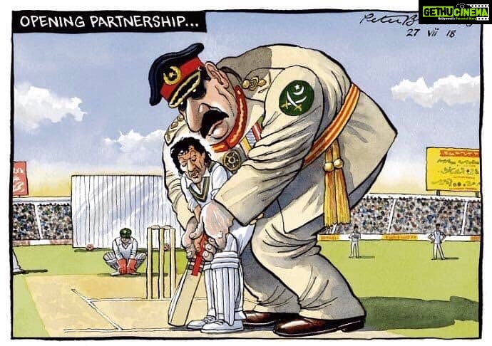 Ishika Singh Instagram - So apt ... love this artist ... superb amalgamation of creativity , imagination and reality of course ;) #londontimes🇬🇧 #imrankhan #pakistanprimeminister