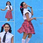Ishika Singh Instagram – If I actually dressed up like this and turned up at school ???? I dare not to imagine such things … but it’s all cool for me at work ;) #shootingtime #shootingmode #shooting #filmindustry #filmshoot #songshooting #telugufilmnagar #telugufilmindustry #actorslife #actorslife🎬