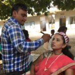 Ishika Singh Instagram - Outdoor shoot ... started painting my face ! #paintingfaces #outdoorshooting #actorslife #actoratwork #telugufilmindustry #telugufilmindustry