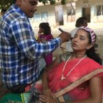 Ishika Singh Instagram - Outdoor shoot ... started painting my face ! #paintingfaces #outdoorshooting #actorslife #actoratwork #telugufilmindustry #telugufilmindustry