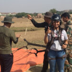 Ishika Singh Instagram - All set for para gliding with Indian armed forces . Was a fun filled and awesome experience .#paragliding #parachute #indianarmy #indianarmy🇮🇳 #indianarmyforever #loveforindianarmy