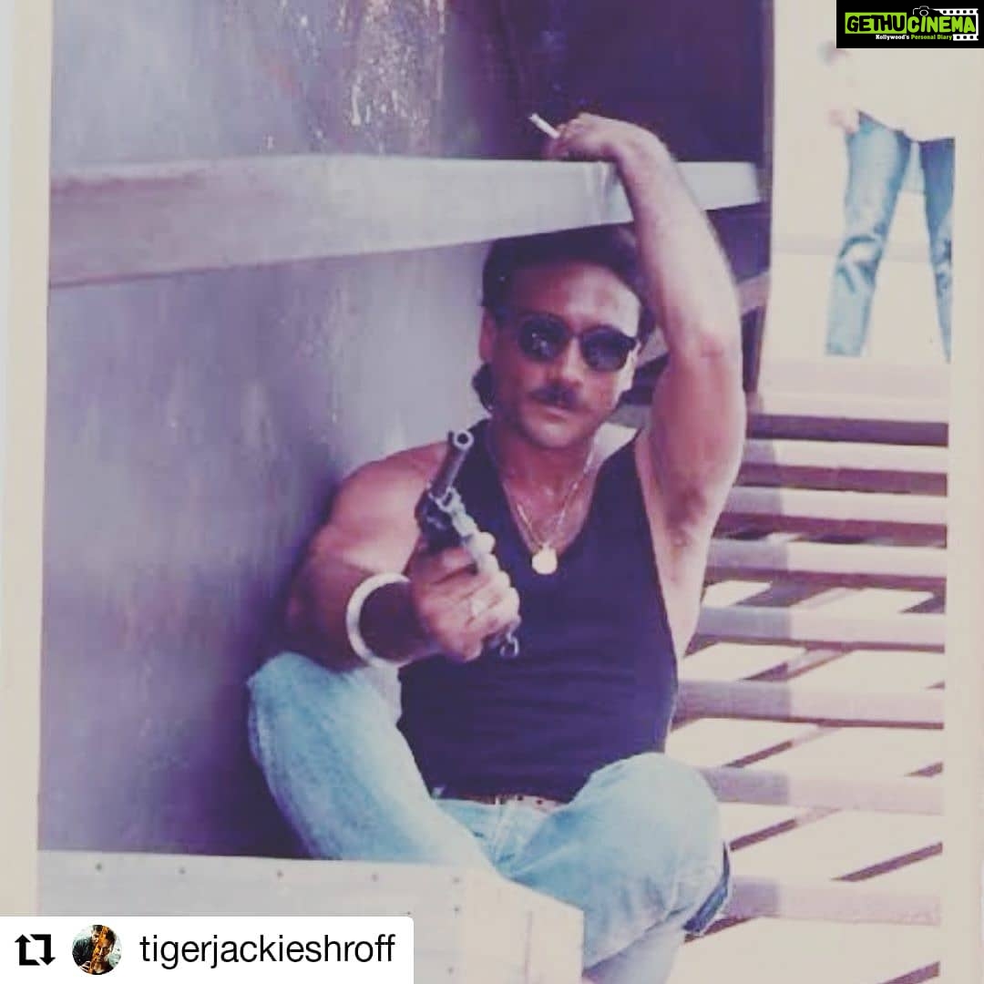 Jackie Shroff Instagram - #Repost @tigerjackieshroff • • • • • • Prob wont ever be as cool,talented,goodlooking,effortless,loved(list goes on)as you! But one things for sure you’ll never be as proud of me as i am of you. Happy birthday daddy❤️ @apnabhidu