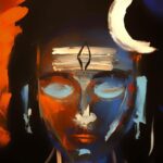 Jackie Shroff Instagram – Blessed to have received this painting from @ketanjawdekar who painted it blindfolded. #Shiva #HarHarMahadev