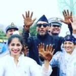 Jackie Shroff Instagram - TANU MA's @stamp_ngo .. BLESSED TO BE AT INS SHIVAJI, Lonavala.. GO GREEN.