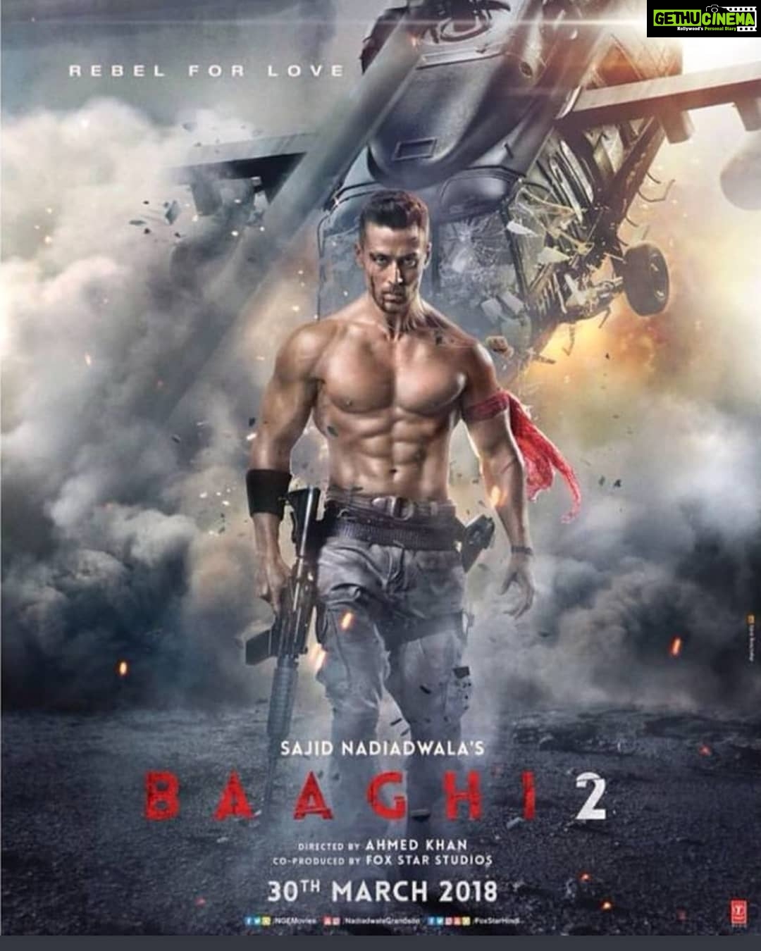 Jackie Shroff Instagram - Bless ya my boy @tigerjackieshroff .. #baaghi2 trailer link in bio