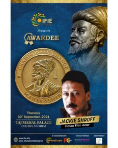 Jackie Shroff Instagram - BLESSED AND HONOURED 🙏🏻
#ChampionsOfChange