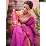 Janani Iyer Instagram – Traditional sarees, specially from my mom’s wardrobe, have always been my most favorite to wear. And I wonder how my mom takes such good care of them and maintains them so well. She recently let me in on a secret of hers – her latest method to care for her silk sarees is the pro-fibre technology liquid wash detergent @loveandcareofficial 
And from today, I’ve taken that to be my #CareForFashion as well 😇 
Photographer – @raghuramvedant