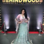 Janani Iyer Instagram - For @behindwoodsofficial gold medal awards! ❤️ Wardrobe- @studio149 Make up - @vahi0812 Hair - @biswabiju from @plshsalon