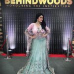 Janani Iyer Instagram - For @behindwoodsofficial gold medal awards! ❤️ Wardrobe- @studio149 Make up - @vahi0812 Hair - @biswabiju from @plshsalon