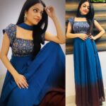 Janani Iyer Instagram - Wearing an ombré skirt and printed crop blouse from @tamarachennai Earrings - @pradejewels #aboutlastnight