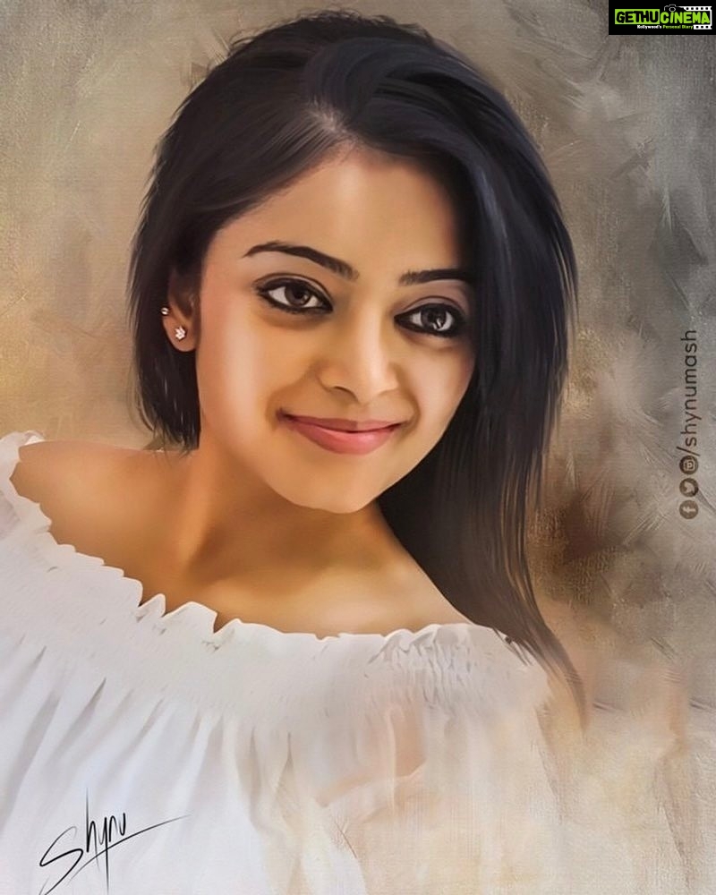 Janani Iyer Instagram - Thank you all for the birthday love.. feeling truly blessed! 😊🙏 and thank you @shynumash for this lovely artwork!