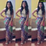 Janani Iyer Instagram - Wearing a draped skirt and crop top from @shilpavummiti for the launch of Madurai Fashion week! Styling- @shilpathestylist Jewellery- @paarooye