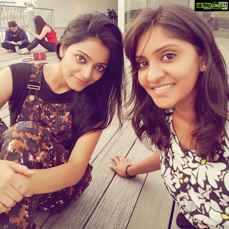 Janani Iyer Instagram - Friends like family!❤️😘 @anushya_23 #bff #mycutie Waterfront Singapore