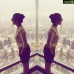 Janani Iyer Instagram - At the TOP,Burj Khalifa! #traveldiaries #day1 #famjam #dubai🇦🇪