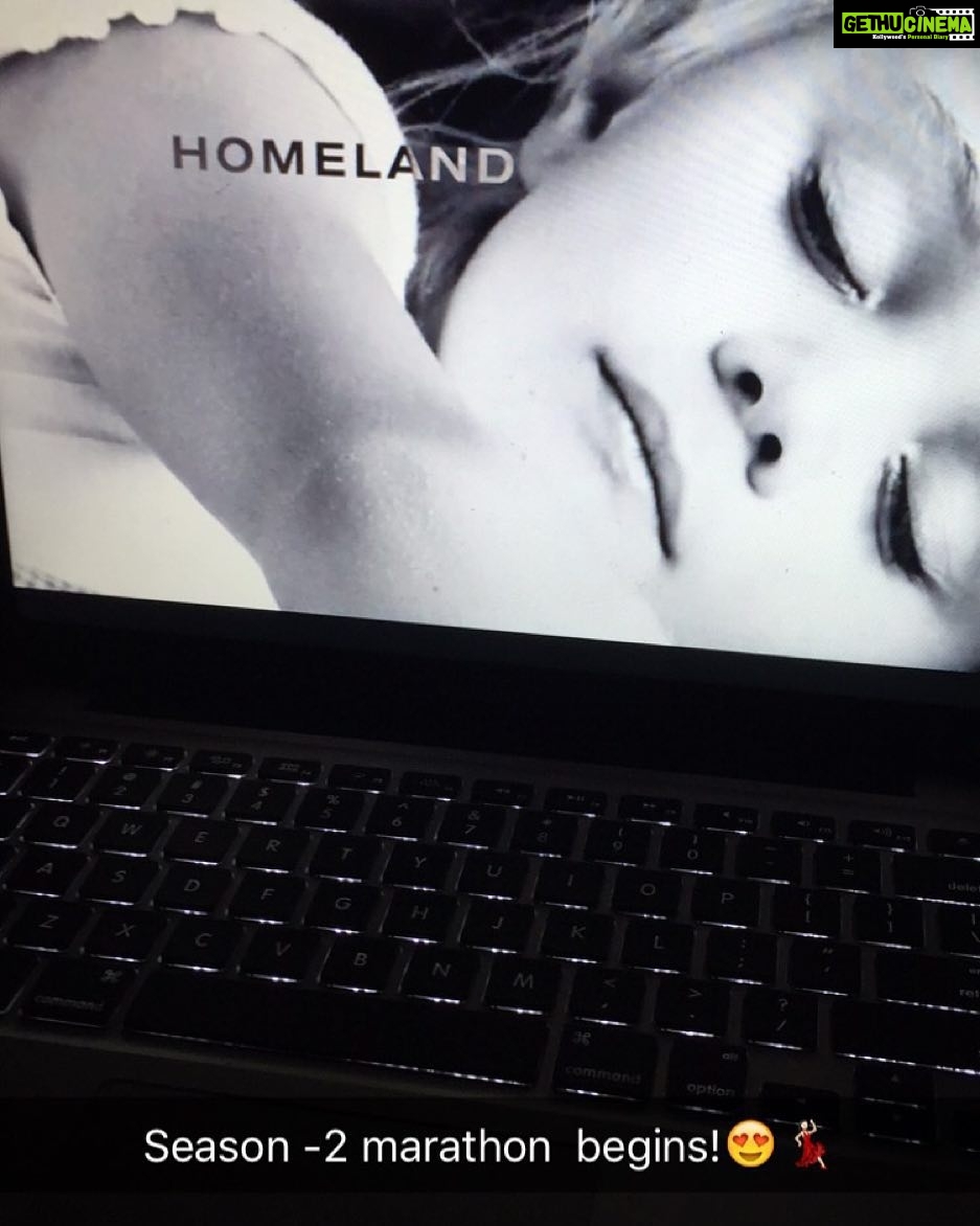 Janani Iyer Instagram - Better late than never!So, I finally got to watch this amazingly brilliant series , 'Homeland' and I must say it's super addictive! Just got done with season 1...onto season 2 naaaaoowwww!🙈 #homeland #marathonnight