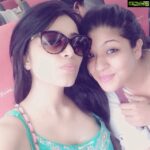 Janani Iyer Instagram - Posing with the Bestie @dhivya_divz #bff #fun #craziness