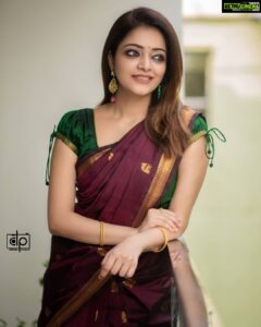 Janani Iyer Instagram - Saree - @thepallushop
Photographer-  @diwahar_photography
Blouse -  @talesofthayal
Saree drapist- @bhaminihairandmakeup