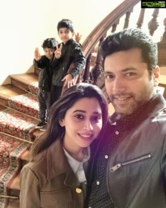 Jayam Ravi Instagram - This is us. Dedicating the first post with my family for my Instagram family 🙏🏼 @aarti.ravi #instagramdebut