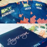 Jayasurya Instagram - Thank you @imsanjusamson for the jersey.... All the very best to @rajasthanroyals under your captaincy 👍👍👍