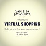 Jayasurya Instagram - Hi all😍😍😍 Lets meet Digitally !!! Introducing virtual shopping at our studio !! Make a video call from anywhere in the world. n pick ur favourite designs at the comfort of ur home ❤ Stay safe dears❤ Call us @8943005544...