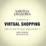 Jayasurya Instagram - Hi all😍😍😍 Lets meet Digitally !!! Introducing virtual shopping at our studio !! Make a video call from anywhere in the world. n pick ur favourite designs at the comfort of ur home ❤ Stay safe dears❤ Call us @8943005544...