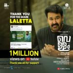 Jayasurya Instagram - 1 million Love......❤️❤️❤️ Thank you Alll...... @prajeshsen