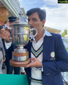 Jiiva Instagram - I don't think our mad captain is going to go back  happy or rather the splendid job he has done till now.

He will be only happy when he is holding the World Cup in his hands………..
#83thefilm #thisis83 #kapildev #krishshrikanth @ranveersingh