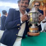 Jiiva Instagram - I don't think our mad captain is going to go back happy or rather the splendid job he has done till now. He will be only happy when he is holding the World Cup in his hands……….. #83thefilm #thisis83 #kapildev #krishshrikanth @ranveersingh