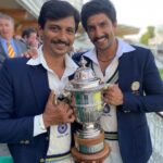 Jiiva Instagram - I don't think our mad captain is going to go back happy or rather the splendid job he has done till now. He will be only happy when he is holding the World Cup in his hands……….. #83thefilm #thisis83 #kapildev #krishshrikanth @ranveersingh