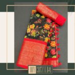 Joy Crizildaa Instagram - SOLD OUT ! Linen collections ✨ Soft linen black with jacquard red border ✨🖤 DM for price details ✨ Free shipping all over India Disclaimer : color may appear slightly different due to photography No exchange or return. Threads here and there, missing threads are not considered as damage as they are the result in hand woven sarees. Unpacking video must for any sort of damage complaints #saree #joycrizildaa #joycrizildaasarees #handloom #onlineshopping #traditionalsaree #sareelove #sareefashion #chennaisaree #indianwear #sari #fancysarees #iwearhandloom #sareelovers #sareecollections #sareeindia