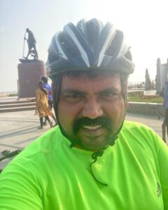 Kaali Venkat Instagram - #sunday #cycling #selfie #beach #marina #ride 35km