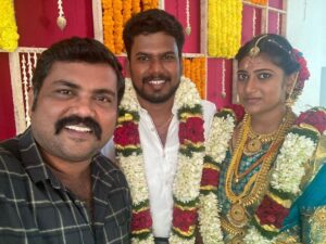 Kaali Venkat Instagram - #happymarriedlife #Rajkumar #Aruldevi  #marriage #wedding #selfie #picoftheday