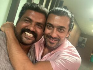 Kaali Venkat Instagram - #SooraraiPottru  #Sudha @Suriya_offl நாம நடிச்ச படம் பத்தி பேச தயக்கமா இருக்கு ஆனா இத சொல்லியே ஆகனும் சூர்யா சார் நடிப்புல இது ஆகச்சிறந்த படம் #teamwork love u all 😍❤️😘