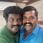 Kaali Venkat Instagram - #happybirthday #actor #thangadurai #selfie #movie #shooting