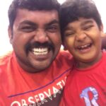 Kaali Venkat Instagram - #shooting spot #selfie #fun #child artiste #santosh