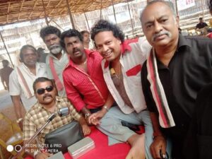 Kaali Venkat Instagram - #sarpattaparambarai #daddy #koni #thangam #shooting #spot #pic
