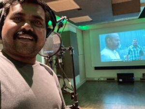 Kaali Venkat Instagram - #Sarpatta #dubbing நிறைவு, ஆழமான ,தரமான,நுணுக்கமான, வேலை செய்த மகிழ்ச்சி,நன்றி இயக்குனர் @beemji & #SarpattaTeam  @arya_offl @KalaiActor @Music_Santhosh @muraligdop @EditorSelva @Lovekeegam @officialdushara