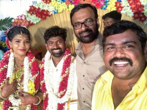 Kaali Venkat Instagram - #happyvalentinesday #happymarriedlife #Arun #Ajitha