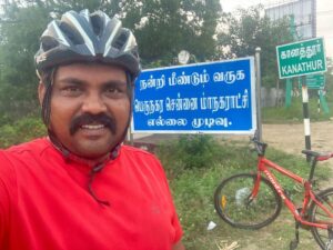 Kaali Venkat Instagram - #cycling ##ride #pongal #ecr #maayajaal #morning #sunrise  #happypongal