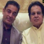 Kamal Haasan Instagram - To my dearest Yusuf Khan Saheb / Shri. DIlip Kumar Ji My salute to one of the greatest living Indian artistes in Cinema. Happy birthday sir and I place my gratitude for setting a benchmark half a century ago, for today's artistes to follow.