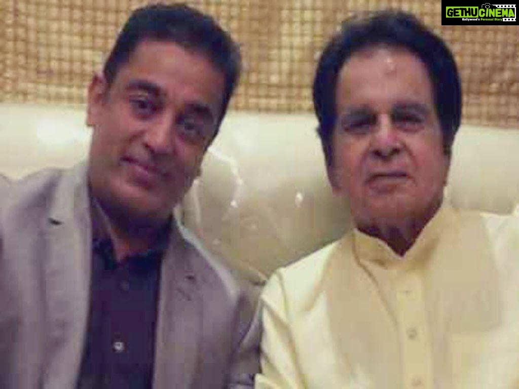 Kamal Haasan Instagram - To my dearest Yusuf Khan Saheb / Shri. DIlip Kumar Ji My salute to one of the greatest living Indian artistes in Cinema. Happy birthday sir and I place my gratitude for setting a benchmark half a century ago, for today's artistes to follow.