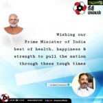 Kamal Haasan Instagram - Wishing our Prime Minister @narendramodi best of health, happiness and strength to pull the nation through these tough times.