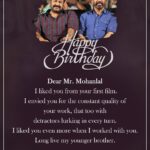 Kamal Haasan Instagram - ‪Dear Mr.@mohanlal I liked you from your first film. I envied you for the constant quality of your work, that too with detractors lurking in every turn. I liked you even more when I worked with you. Long live my younger brother. ‬