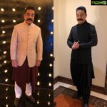 Kamal Haasan Instagram - #Vishwaroopam2 #Promotions #dhruvvaish @amritha.ram