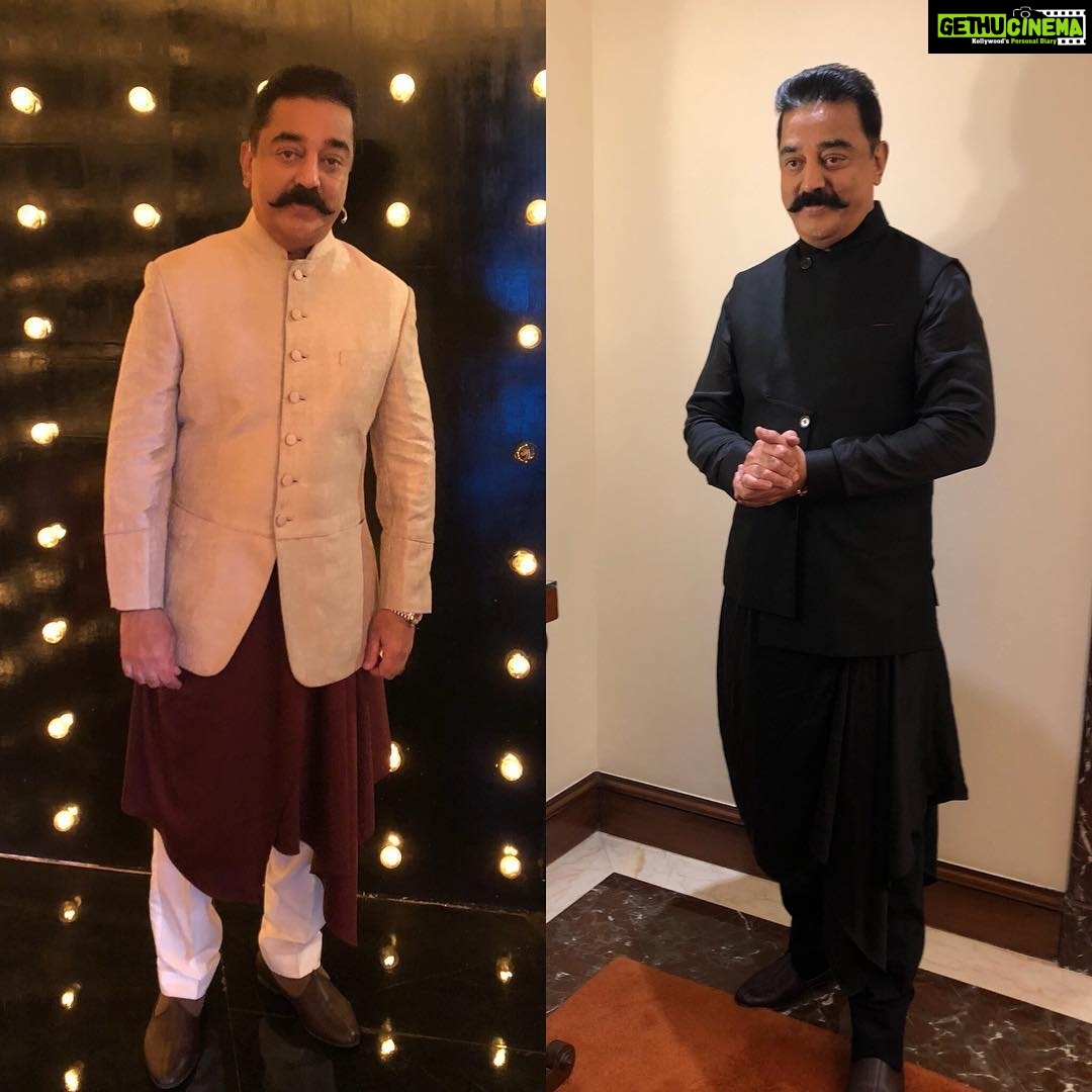 Kamal Haasan Instagram - #Vishwaroopam2 #Promotions #dhruvvaish @amritha.ram