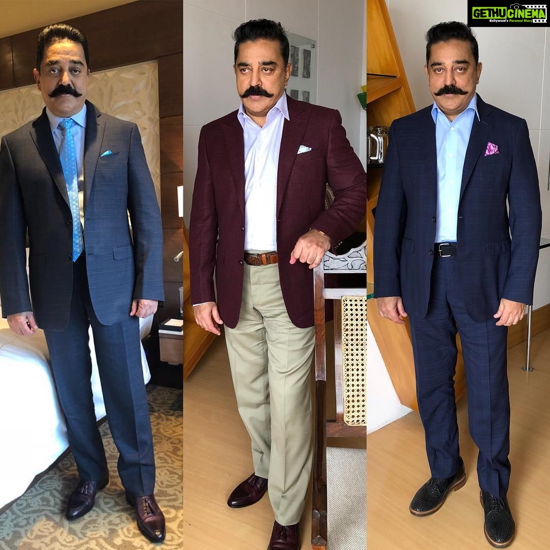 Kamal Haasan Instagram - #Vishwaroopam2 #Promotions @canali1934